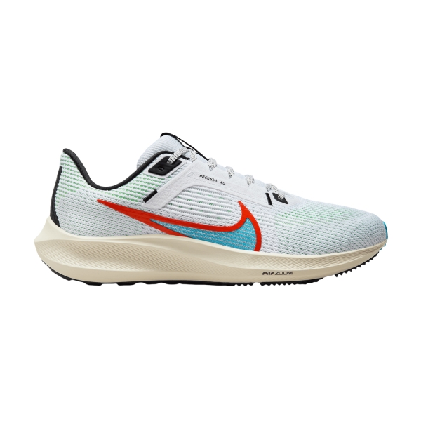 Nike Air Zoom Pegasus 40 SE - White/Multi Color/Pale Ivory
