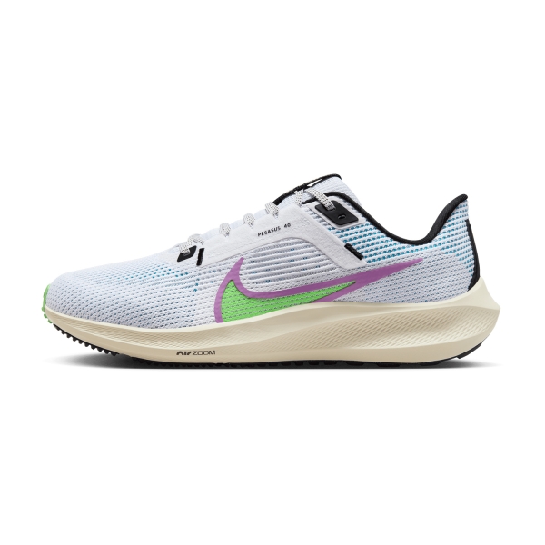 Nike Air Zoom Pegasus 40 SE - White/Multi Color/Pale Ivory
