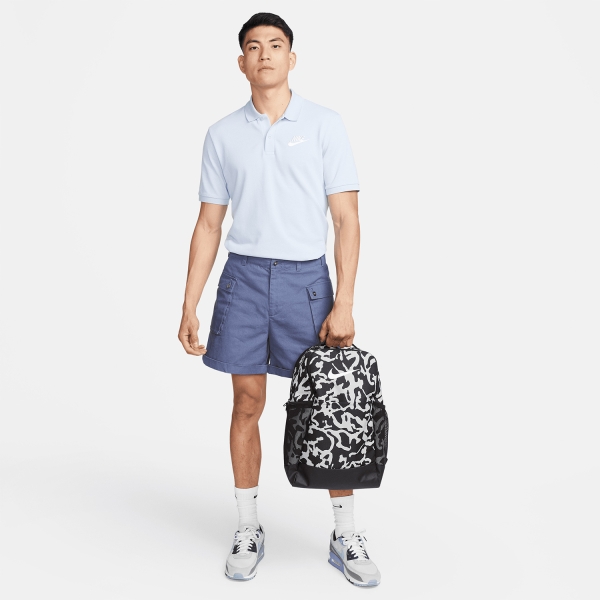 Nike Brasilia Backpack - Black/Light Smoke Grey/White
