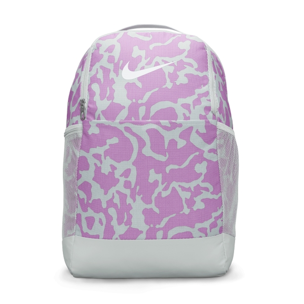 Zaino Nike Brasilia Printed Zaino  Light Silver/Rush Fuchsia/White FB2826034