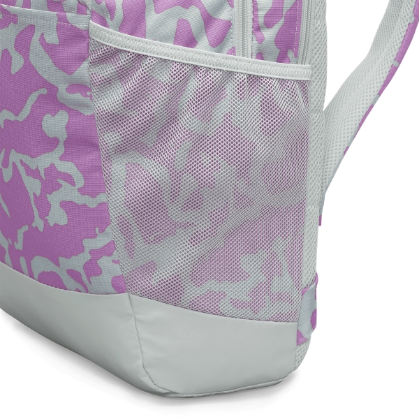 Nike Brasilia Printed Mochila - Light Silver/Rush Fuchsia/White