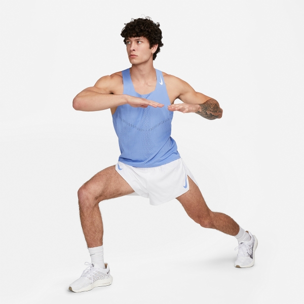 Nike Dri-FIT ADV AeroSwift Tank - Polar/White