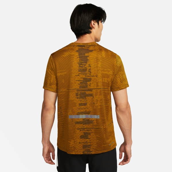 Nike Dri-FIT ADV Run Division T-Shirt - Bronzine/Vivid Sulfur/Refblk