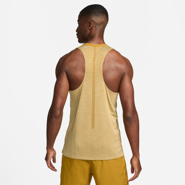 Nike Dri-FIT ADV Techknit Ultra Tank - Bronzine/Buff Gold/Reflective Silver