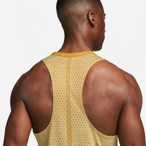 Nike Dri-FIT ADV Techknit Ultra Tank - Bronzine/Buff Gold/Reflective Silver
