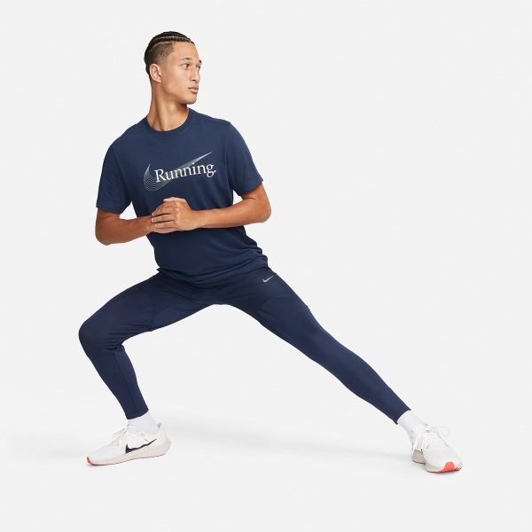 Nike Dri-FIT Fast Pants - Midnight Navy/Reflective Silver