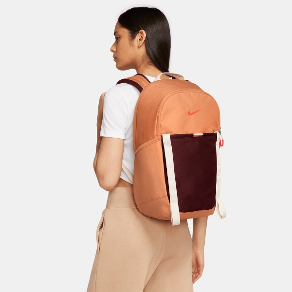 Nike Dri-FIT Hike Backpack - Amber Brown/Night Maroon/Bright Crimson