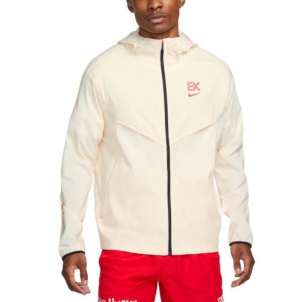 Giacca Running Uomo Nike DriFIT Windrunner Eliud Kipchoge Giacca  Coconut Milk/Black/Reflective Silver FB7061113