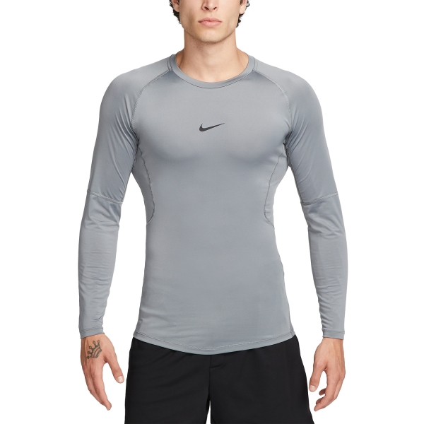 Men's Training Shirt Nike DriFIT Logo Shirt  Smoke Grey/Black FB7919084