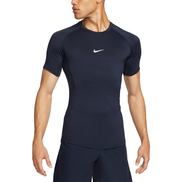 Men's Training T-Shirt Nike DriFIT Logo TShirt  Obsidian/Black FB7932451