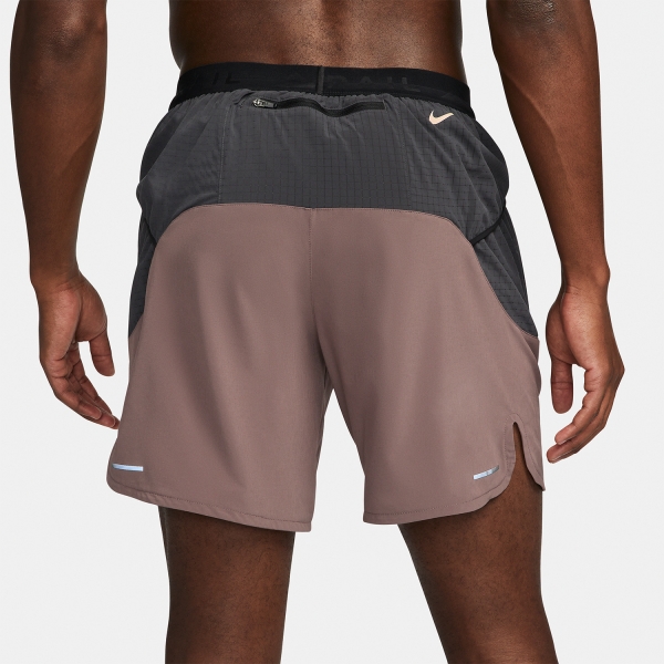 Nike Dri-FIT Second Sunrise 7in Pantaloncini - Plum Eclipse/Anthracite/Guava Ice