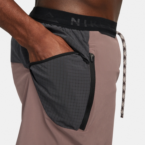Nike Dri-FIT Second Sunrise 7in Pantaloncini - Plum Eclipse/Anthracite/Guava Ice