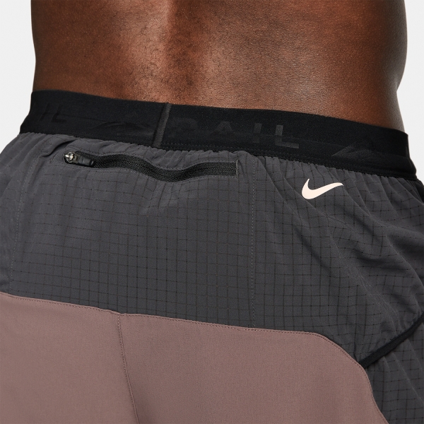 Nike Dri-FIT Second Sunrise 7in Pantaloncini - Plum Eclipse/Anthracite/Guava Ice