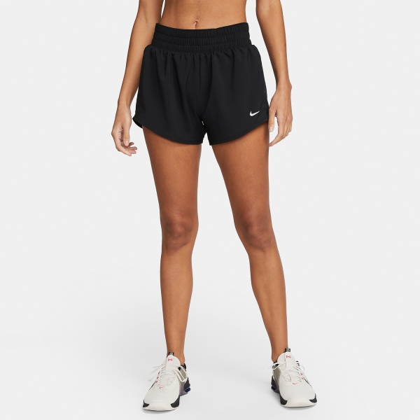Nike Dri-FIT One 3in Shorts - Black/Reflective Silver