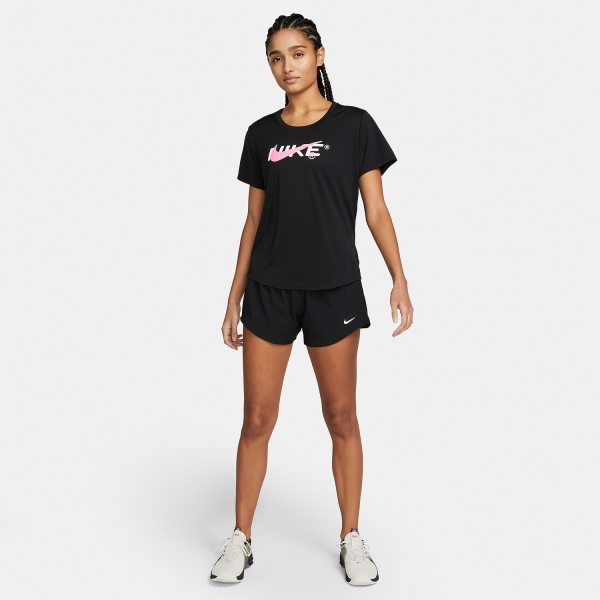 Nike Dri-FIT One 3in Shorts - Black/Reflective Silver