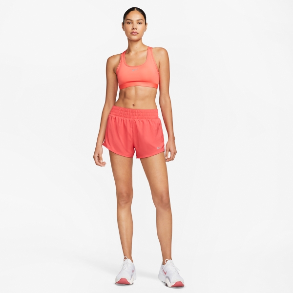 Nike Dri-FIT One 3in Shorts - Light Fusion Red/Reflective Silver
