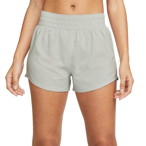 Pantalones cortos Running Mujer Nike DriFIT One 3in Shorts  Light Iron Ore/Reflective Silver DX6010012