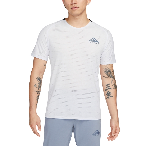 Men's Running T-Shirt Nike Nike DriFIT Solar Chase TShirt  Football Grey/Black  Football Grey/Black 
