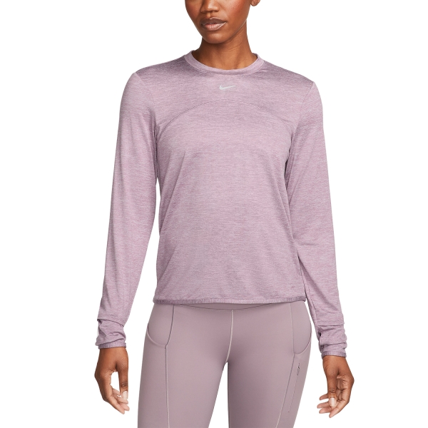 Maglia Running Donna Nike DriFIT Swift Element UV Maglia  Violet Dust/Pewter/Heather/Reflective Silver FB4297536