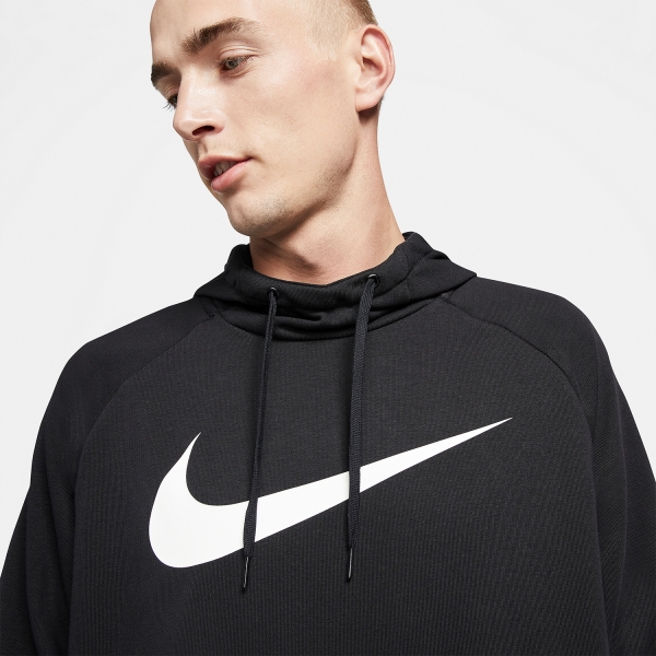 Nike Dri-FIT Swoosh Hoodie - Black/White