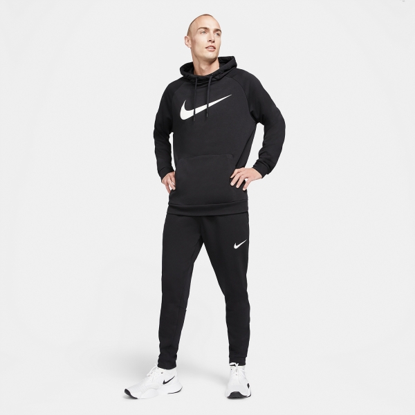 Nike Dri-FIT Swoosh Hoodie - Black/White