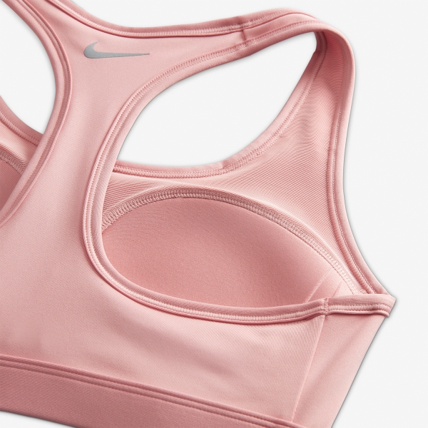 Nike Dri-FIT Swoosh Reggiseno Sportivo - Red Stardust/Guava Ice/Laser Fuchsia