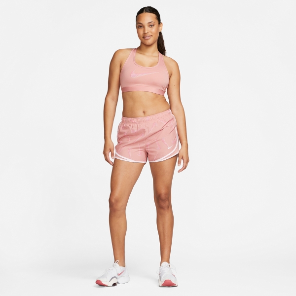 Nike Dri-FIT Swoosh Sports Bra - Red Stardust/Guava Ice/Laser Fuchsia