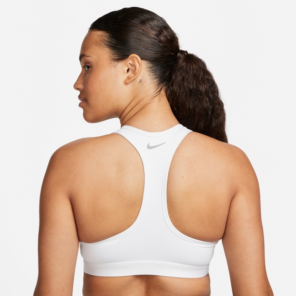 Nike Dri-FIT Swoosh Reggiseno Sportivo - White/Black