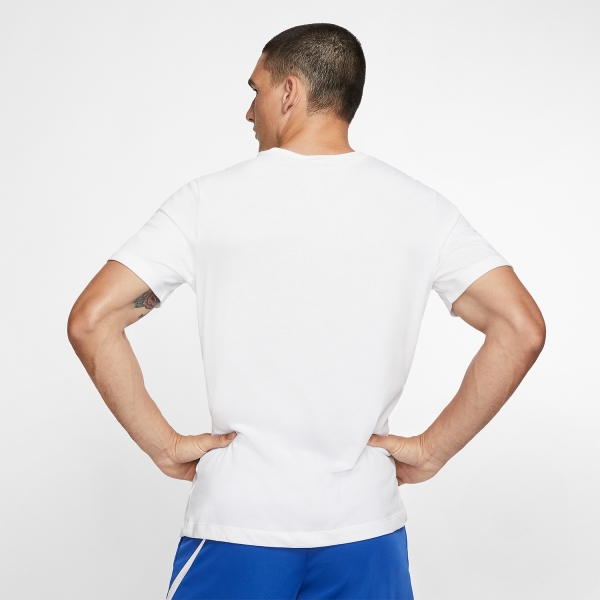 Nike Dri-FIT Swoosh Logo Camiseta - White/Black