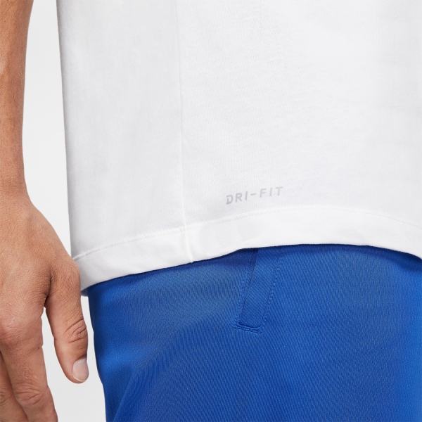 Nike Dri-FIT Swoosh Logo Camiseta - White/Black