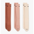 Nike Everyday Plus Cushioned x 3 Socks - Pink/Black
