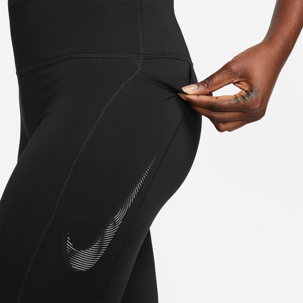 Nike Fast Swoosh 7/8 Tights - Black/Cool Grey