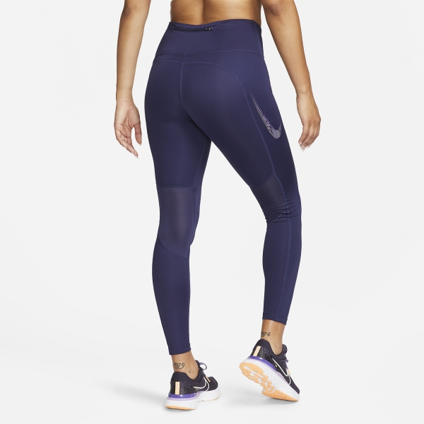 Nike Fast Swoosh 7/8 Tights - Purple Ink/Disco Purple