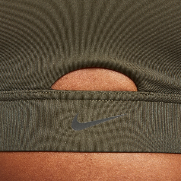 Nike Dri-FIT Indy Reggiseno Sportivo - Cargo Khaki/Black