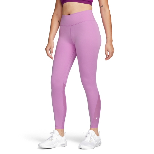Pants e Tights Fitness e Training Donna Nike One Mid Rise 7/8 Tights  Rush Fuchsia/White DD0249532