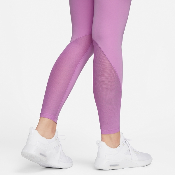 Nike One Mid Rise 7/8 Tights - Rush Fuchsia/White