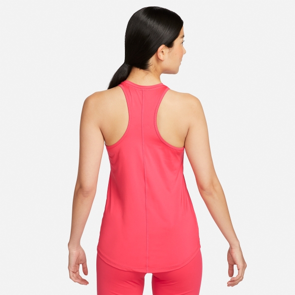 Nike Dri-FIT One Tank - Light Fusion Red/White