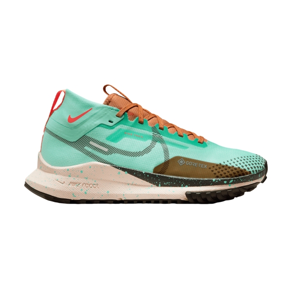 Women's Trail Running Shoes Nike React Pegasus Trail 4 GTX  Emerald Rise/Sequoia/Amber Brown DJ7929301