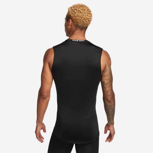 Nike Pro Dri-FIT Logo Tank - Black/White