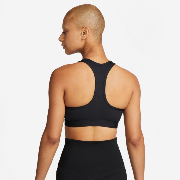 Nike Swoosh Dri-FIT Sports Bra - Black/White