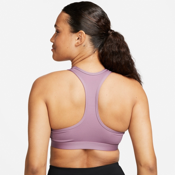 Nike Swoosh Dri-FIT Sports Bra - Violet Dust/White