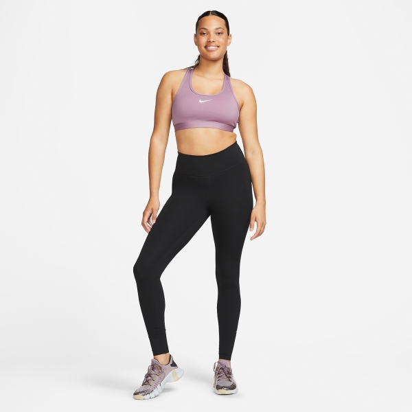 Nike Swoosh Dri-FIT Reggiseno Sportivo - Violet Dust/White