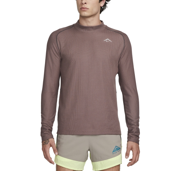 Nike Trail Dri-FIT Swoosh Camisa - Plum Eclipse/Black/Guava Ice