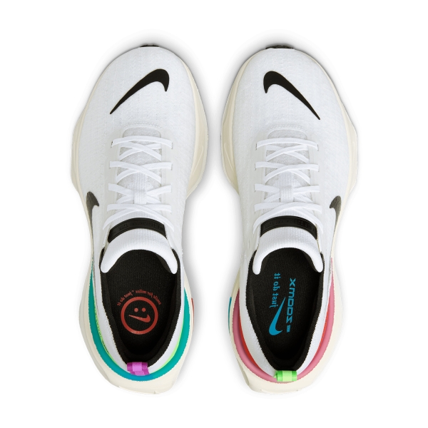 Nike ZoomX Invincible Run Flyknit 3 - White/Black/Lime Blast/Blue Lighting