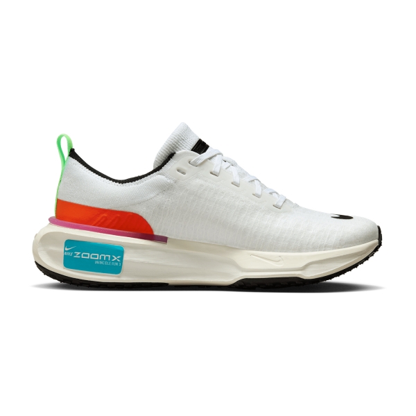 Nike ZoomX Invincible Run Flyknit 3 - White/Black/Lime Blast/Blue Lighting