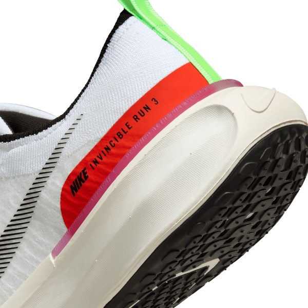 Nike ZoomX Invincible Run Flyknit 3 - White/Black/Lime Blast/Blue Lighting