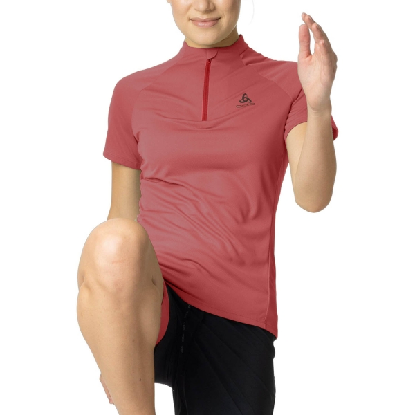 Maglie Manica Corta Trail Running Donna Odlo Odlo Trail Crew Essential Maglietta  American Beauty  American Beauty 