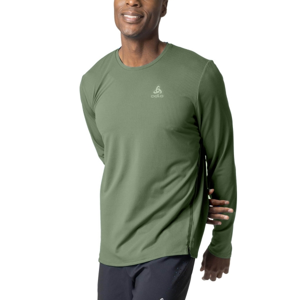 CamisaRunning Hombre Odlo Crew Zeroweight ChillTec Camisa  Loden Frost 31388240414