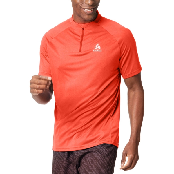 Men's Running T-Shirt Odlo Odlo Essential Logo TShirt  Firelight  Firelight 