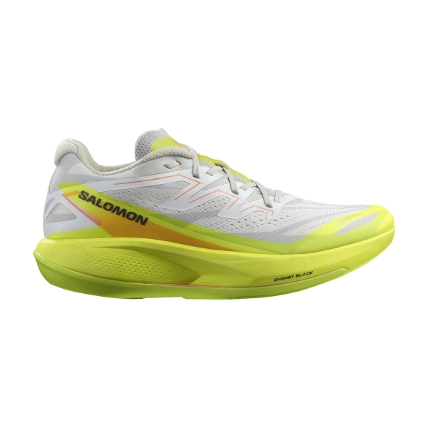 Men's Performance Running Shoes Salomon Phantasm 2  White/Safety Yellow/Metal L47383000